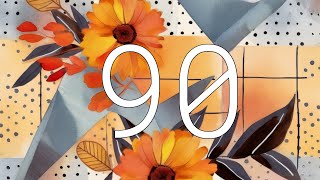 90 seconds Timer - Autumn Geometric Background