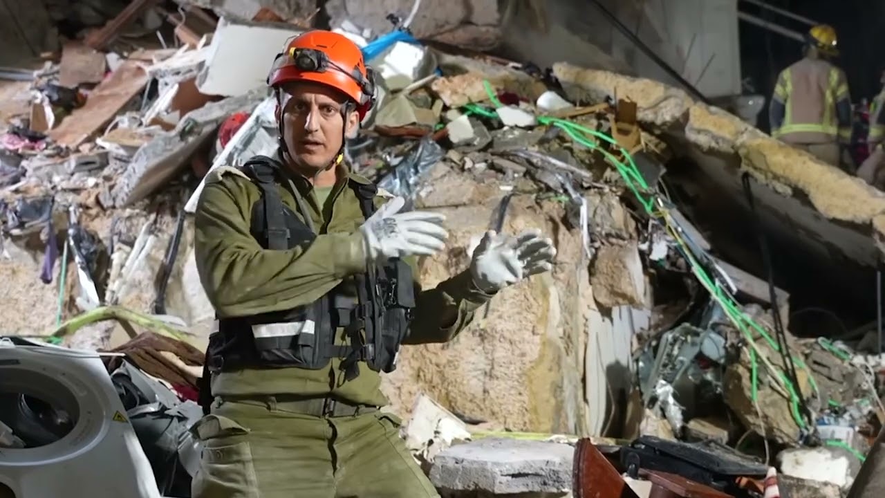 Aftermath of an Iranian Ballistic Missile Hit on a Residential Building