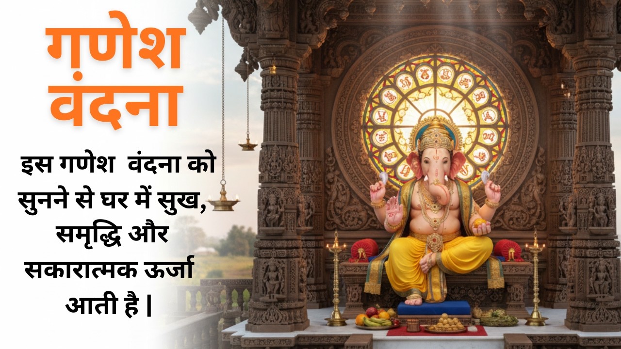 Ganesh Vandana- गणेश वंदना - इस वंदना को सुनने से घर में सुख, समृद्धि और सकारात्मक ऊर्जा आती है।
