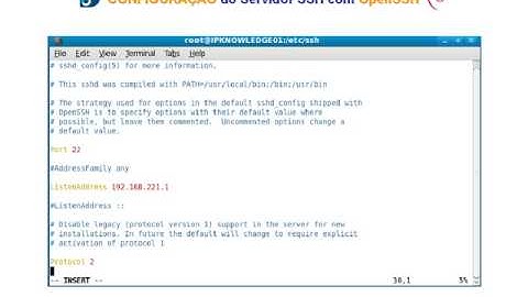 GNU/Linux: Servidor de Acesso Remoto com OpenSSH - ipknowledge.com.br