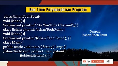 Polymorphism Object Oriented Programming #runtime #compile time #java