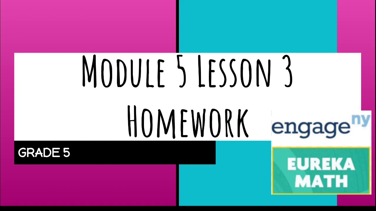 module 5 lesson 3 homework