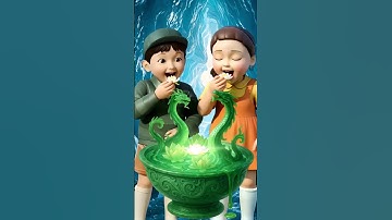 Squid Game Eating Colorful Dragon Edible Slime ASMR #asmrRainbow #squidgame #squidgame2 #ai