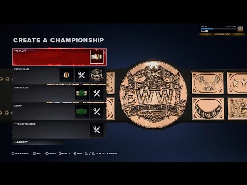 WWE 2K26 My Custom Championship Belts