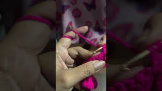 Crochet flower rose #trending #crochet #youtubeshorts #making #shorts #highlights #beginners #short