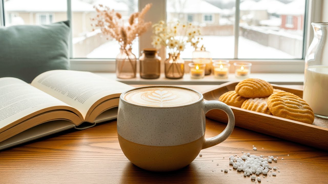 Office Jazz Productivity Stream | Winter Bossa Nova Background Music for Focus ☕