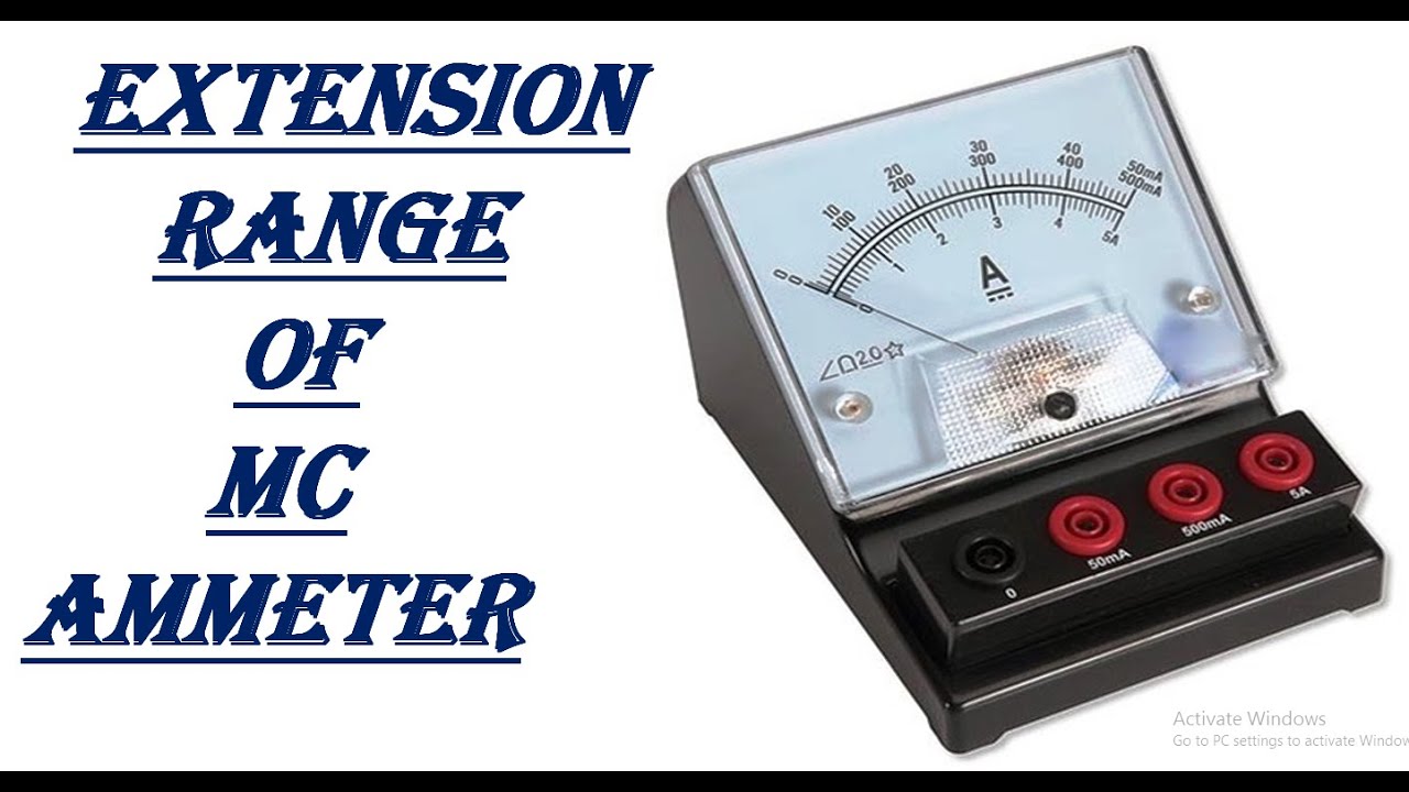 ITI ELECTRICIAN TELUGU EXTENSION RANGE OF MC AMMETER YouTube