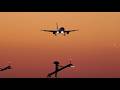 EPIC Sunset A320 Landing + A321 Takeoff at Night | Plane Spotting at Nurmeberg Airport | 4K