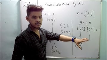 Class 12 Inverse of A Matrix By Elementary Operation| INTRO (Part 02) of Ex -3.4