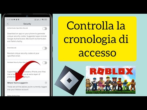 Come accedere alla cronologia degli accessi