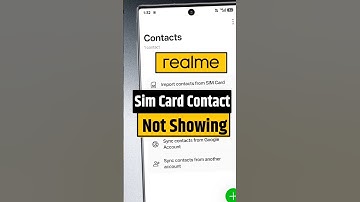realme sim contacts show #realme #android #heptatech