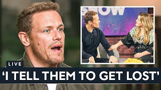 How Sam Heughan DEALS With Celebrities FLIRTING With Him..
