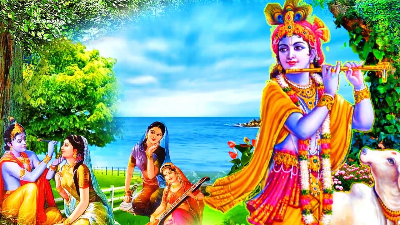 Meditative lord krishna flute music for positive Energy ,Relaxing ...