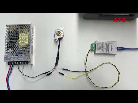 Absolute encoder serial communication debugging (RS485 port)