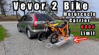 VEVOR 2-Bike Motorcycle Carrier Review | 600 lbs Aluminum Hitch Mount Hauler with Ramp – Worth It?