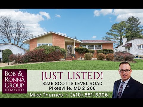 8236 Scotts Level Road, Pikesville, MD home video tour