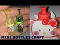 2 cute  diy mini paper bottles beorigami cute diy craft asmr