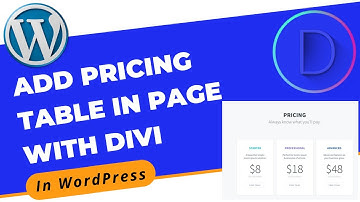 How to Add Pricing Table in Page With Divi Builder in WordPress | Divi Page Builder Tutorial 2022