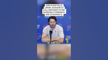 “I’m the REAL MVP” - Josh Allen Postgame Interview - Ravens 40-41 Bills