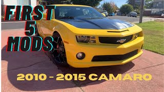 First 5 Mods For Your 5th Gen Camaro | Budget Friendly | 2010-2015 Camaro
