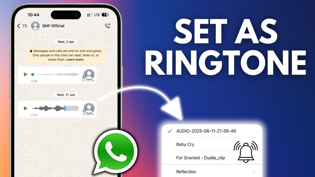 How to Set WhatsApp Audio as Ringtone on iPhone iOS 26 Guide - YouTube