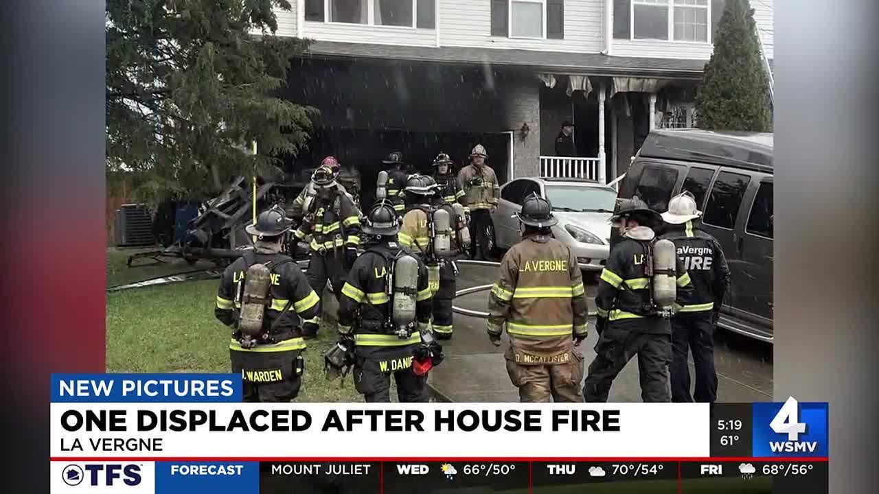 One displaced after La Vergne house fire - YouTube