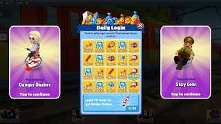 Subway Surfers Upcoming Danger Dasher Calendar by Time Travel in Subway Surfers Classic 2024