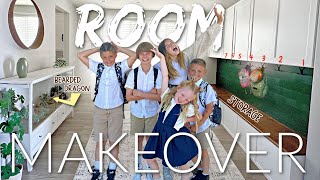 EXTREME SCHOOL ROOM MAKEOVER + TOUR 2022 (backpacks, DIY storage, reptile terrarium)