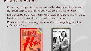2020 HSB Lecture 25a STIs Viral History of Herpes