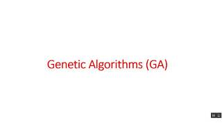 Genetic algorithms Example