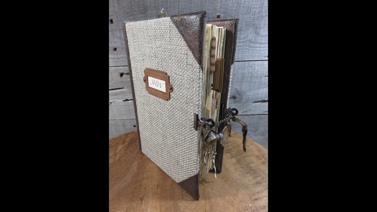 Dr. Watson Sherlock Holmes Junk Journal Hardcover Tome Large Grungy Victorian Mystery