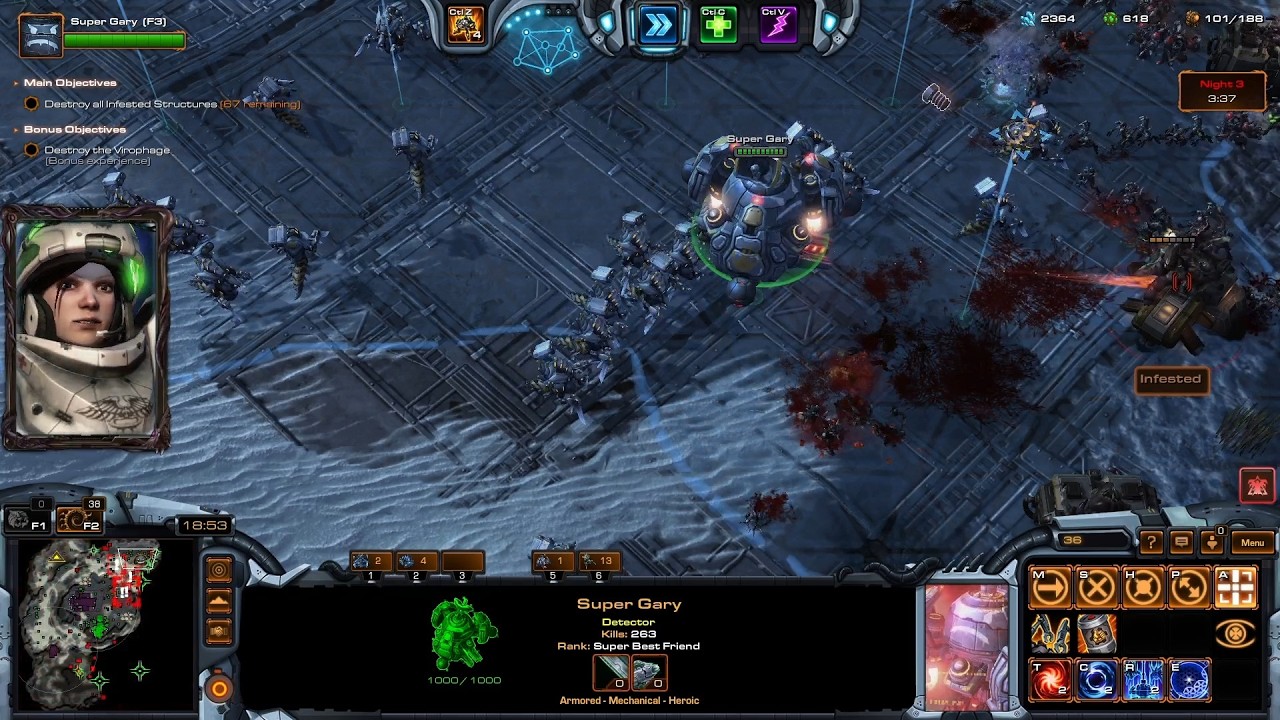 StarCraft 2 Co-op | Stetmann & Han & Horner | Dead of Night | Brutal