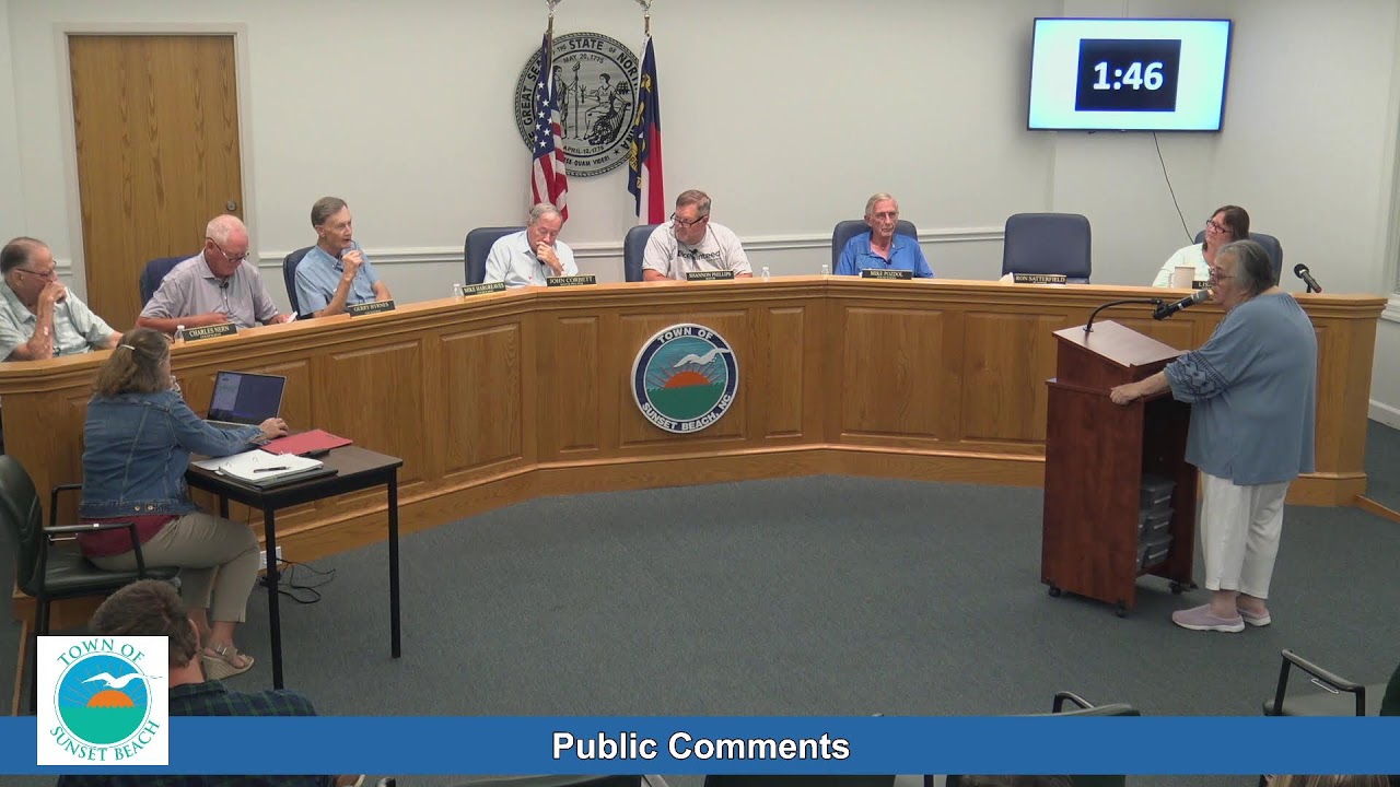 Town of Sunset Beach Town Council Meeting  09-08-2025