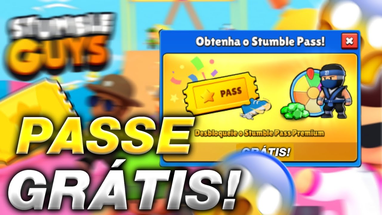 COMO CONSEGUIR O PASSE DO STUMBLE GUYS DE GRAÇA (STEAM) ✅ ATUALIZADO