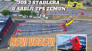 NOVO u Beograd stigle 3 nove garniture STADLER VOZOVA FLIRT 4,stanica Zemun TPS novi lepi milina