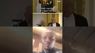 Speaking at a White House state dinner on Tuesday, King Charles joked #shorts