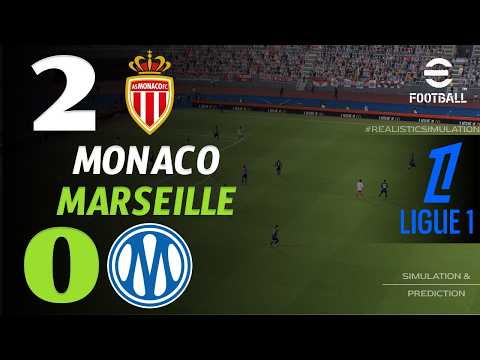🔴 Résumé : Monaco vs Marseille 2 - 0 I HIGHLIGHTS | Ligue 1 2026/27 – Simulation Efootball Pes21