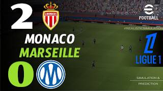 🔴 Résumé : Monaco vs Marseille 2 - 0 I HIGHLIGHTS | Ligue 1 2026/27 – Simulation Efootball Pes21