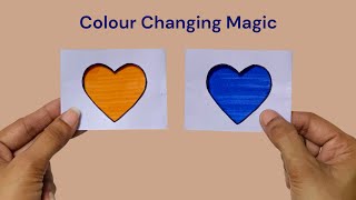 Colour Changing Magic Paper Craft | Origami heart diy craft Net Worth