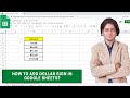How to add dollar sign in Google Sheets?