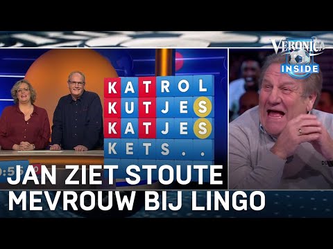 Jan ziet stoute mevrouw bij Lingo | VERONICA INSIDE