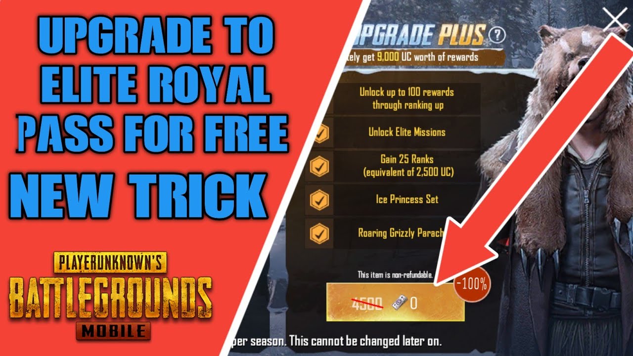how to get Season 5 elite royal pass free in pubg mobile 2019