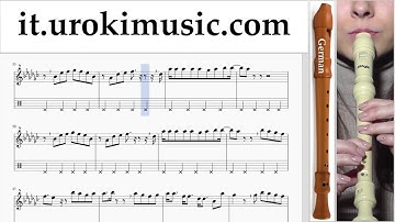 Corso di Flauto Dolce G. Charlie Puth - Attention Tablature Tab Parte#2 um-i276