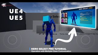 Unreal Engine Character Selection Tutorial: Multiple Classes and Customization [ Hero Select Pro ]