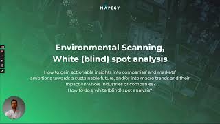 Data-driven Environmental Scanning: Identifying Blindspots and Whitespots | MAPEGY