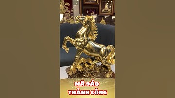 Tượng ngựa dát váng 24k - Quà tặng Sếp, đối tác, khách hàng