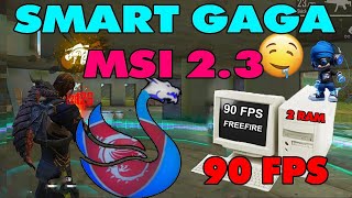 New SmartGaGa MSI 2.3 Android 4  Best Version For Free Fire ob40 On Low End PC 