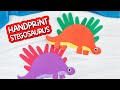 Handprint Stegosaurus Craft