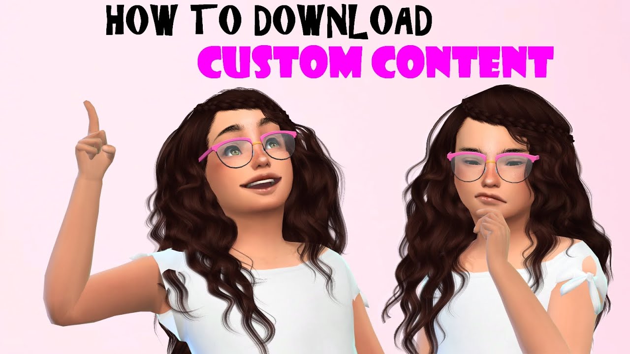 how to custom content sims 4