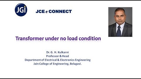 Transformer on no load